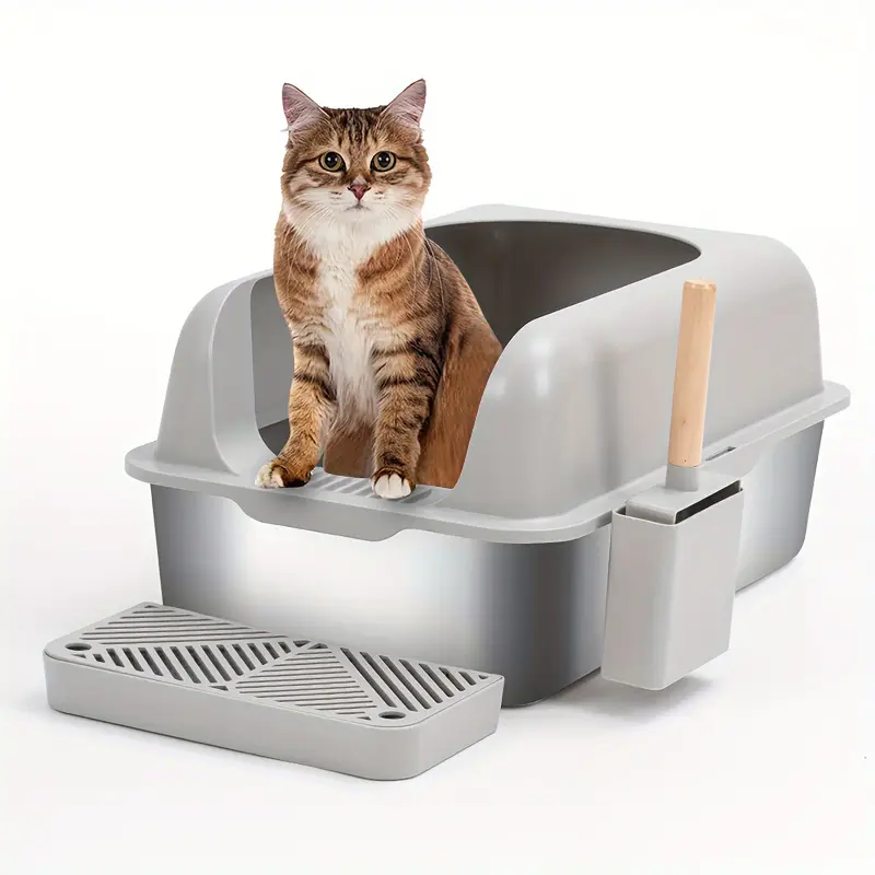 Stainless Steel Cat Litter Box-1